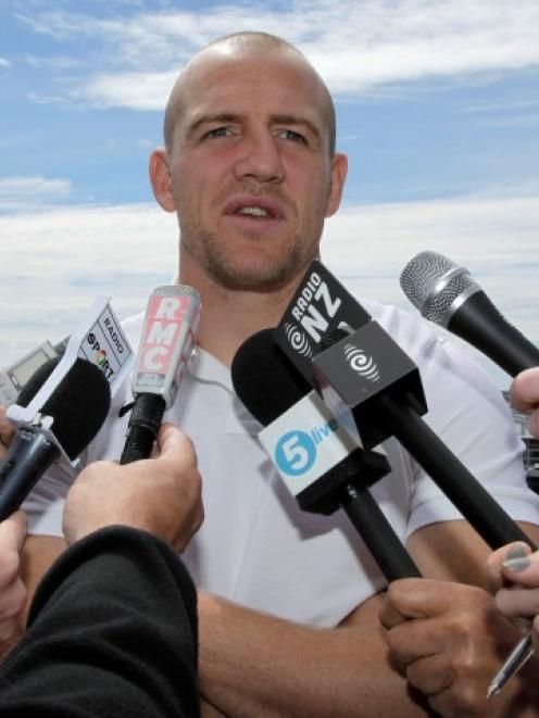 England's Mike Tindall speaks to journalists during a media session in Auckland. Photo:  REUTERS...