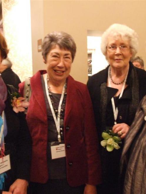 Enjoying a cocktail party before the opening of the Rural Women New Zealand national conference...