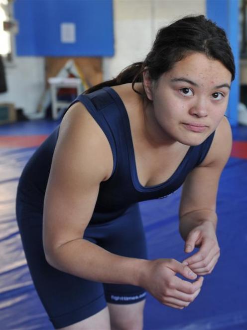 Jess Todd trains at Todd's Gym, preparing for the New Zealand grappling and wrestling...