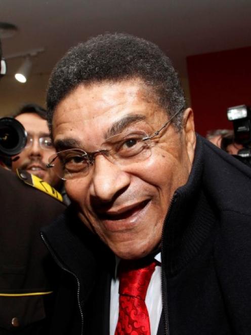 Eusebio arrives for the launch of his biography at Luz stadium in Lisbon in January 2012. REUTERS...