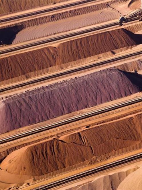 Falling iron ore prices are hurting the Australian economy, particularly Western Australia. Photo...