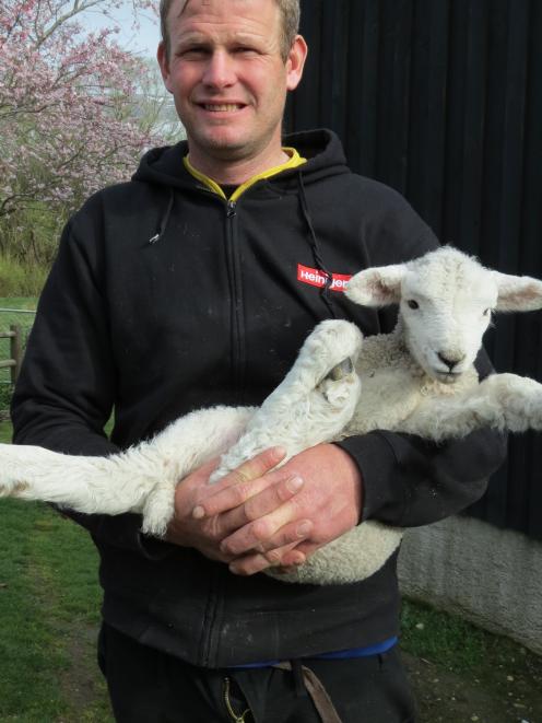Farmer James Hill, of Teviot Valley, has been practising his shearing as part of his training to...