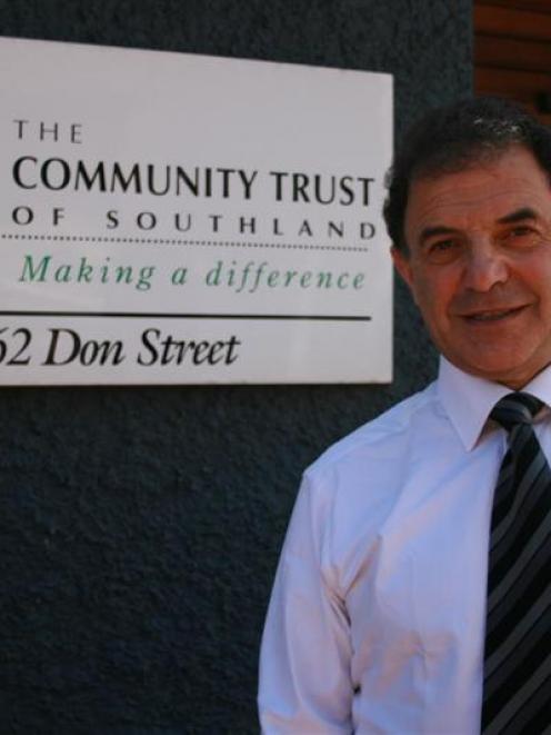 Malcolm Farry, of Carisbrook Stadium Trust, outside the Community Trust of Southland in Don St,...