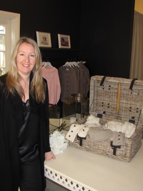 Fashion designer Christina Perriam in her renovated flagship "Perriam" store in Tarras. Photo by...