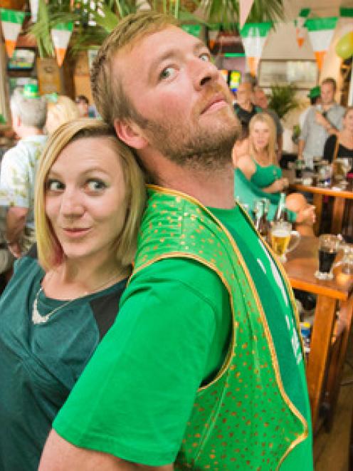 Febe Homes and Paul Murtagh enjoying the 2014 celebrations at The Shakespeare Hotel. Photo / NZ...