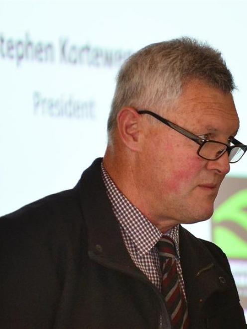 Federated Farmers Otago president Stephen Korteweg