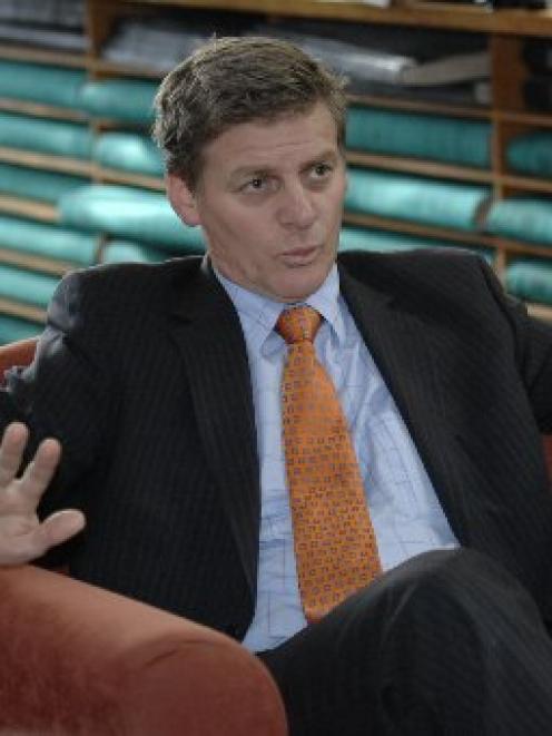 Finance Minister Bill English maintains his pledge to return the books to surplus. Photo by Linda...