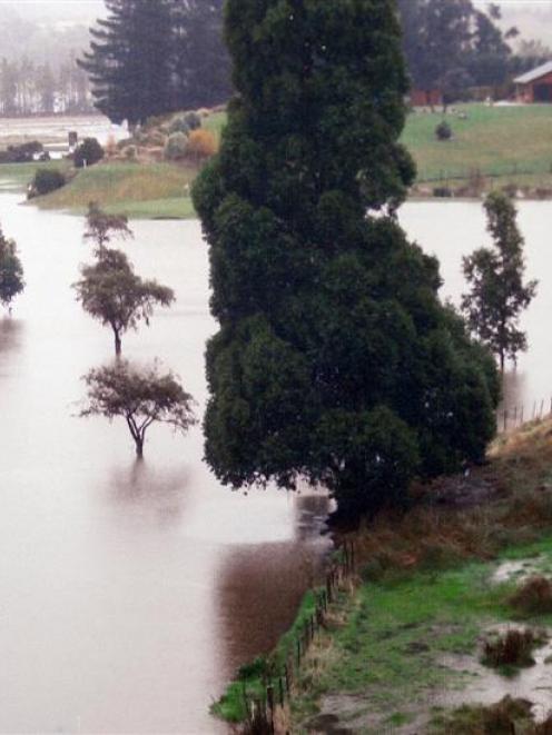 Flooding at Island Park Golf Club wiped out play for weeks in 2009. Photo supplied.
