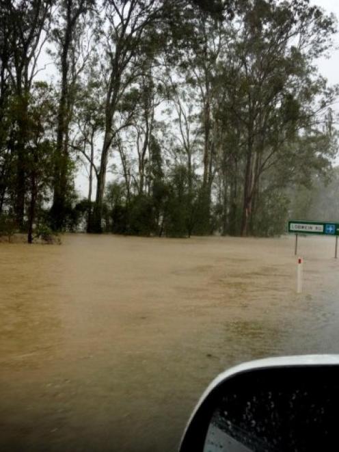 Flooding near Gympie in Queensland. Photo Twitter