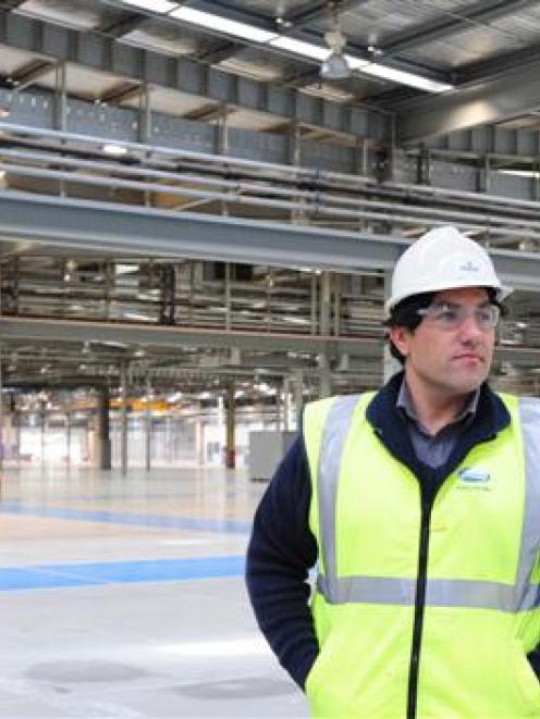 Fonterra site manager Dave Coromandel oversees the start of work to turn the North Taieri Fisher...