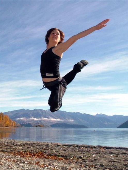 Footnote Dance company member Erynne Gleeson rehearses ahead of  her performance as part of last...