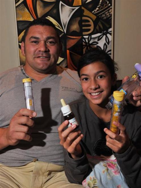 Former All Black Kees Meeuws is prepared for his daughter Eva's nut allergy. Photo by Linda...