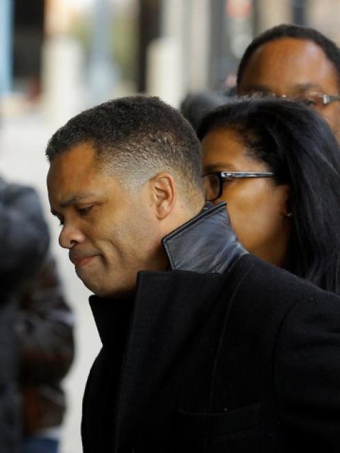 Former Chicago congressman Jesse Jackson Jr. (C) enters the U.S. District Federal Courthouse in...