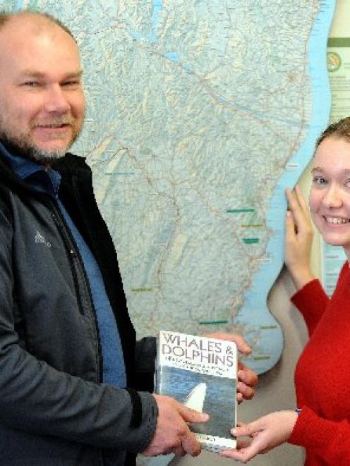 Former Dunedin residents David (45) and Penny Polson (18) helped save a dolphin at All Day Bay on...