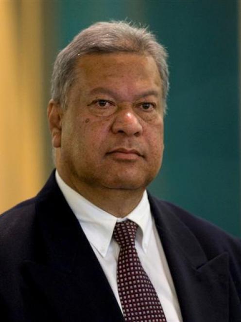 Former MP Taito Philip Field appears for sentencing in the High Court, Auckland. Photo by NZPA.
