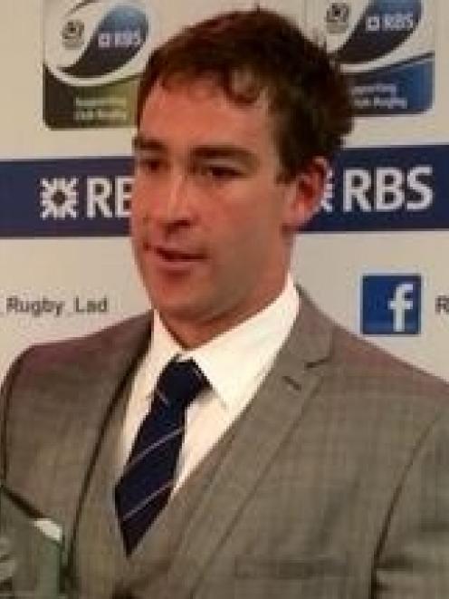 Former Pirates rugby player Warren Kearney, at the Scottish rugby awards at Murrayfield. Photo by...