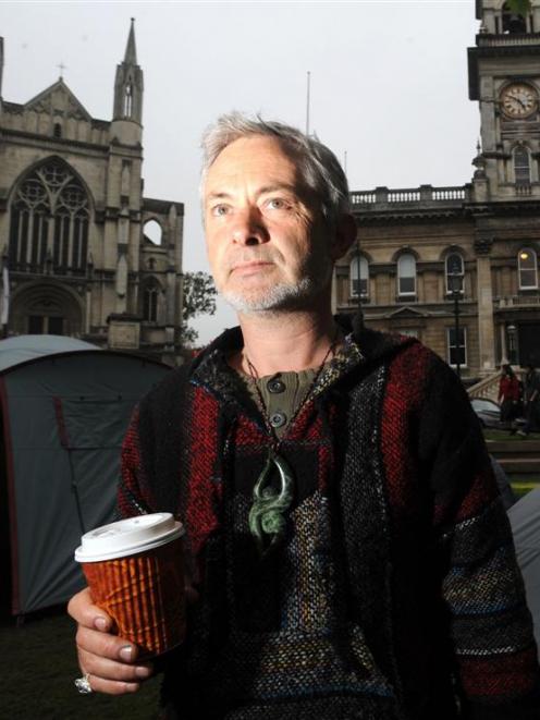 Former property investor Kieran Trass has thrown in his lot with the Occupy movement. Photo by...
