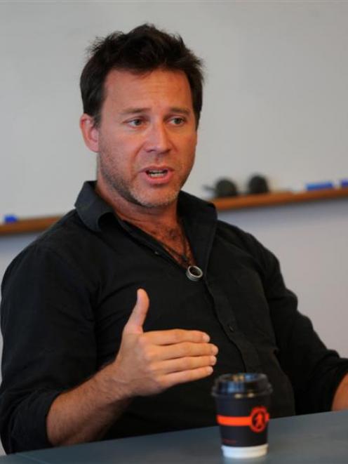 Former Reuters  correspondent Chris Allbritton speaks at a University of Otago seminar on...