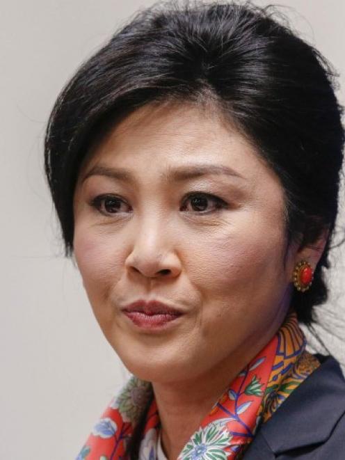 Former Thai prime minister Yingluck Shinawatra. Photo Reuters