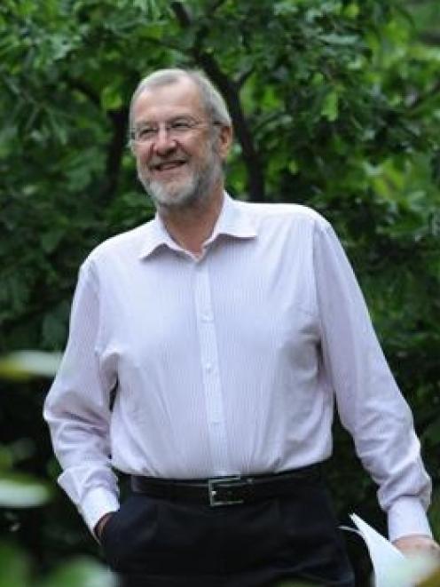 Former United Kingdom MP John Battle in the garden at St Margaret's College, Dunedin. Photo by...
