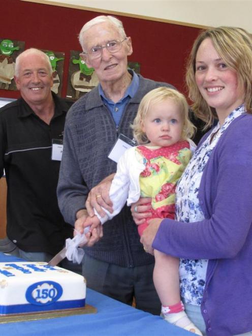 Four generations of the Ford family (from left) Paddy Ford, of Dunedin, Jack Ford, of Balclutha,...