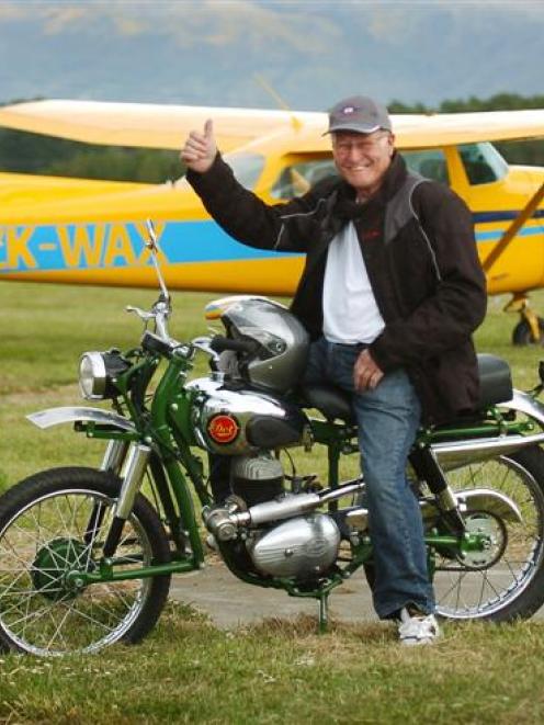 Frank Carter is approaching the end of a marathon ride from Cape Reinga to Bluff on his 1955 DOT...