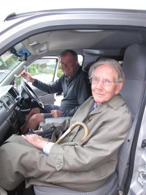 Frankton woman Margaret Forbes boards the Wanaka Connexions bus service. The company's  drivers,...