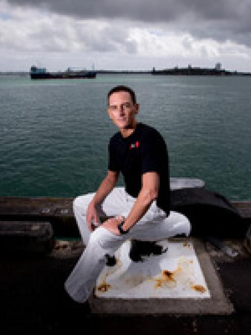 Free diver William Trubridge. Photo by NZ Herald.