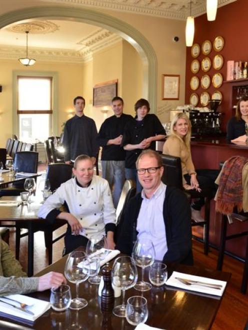 From front left, Tim Hannagan, head chef Rose Lock and Steve Hannagan. Anti-clockwise from right,...