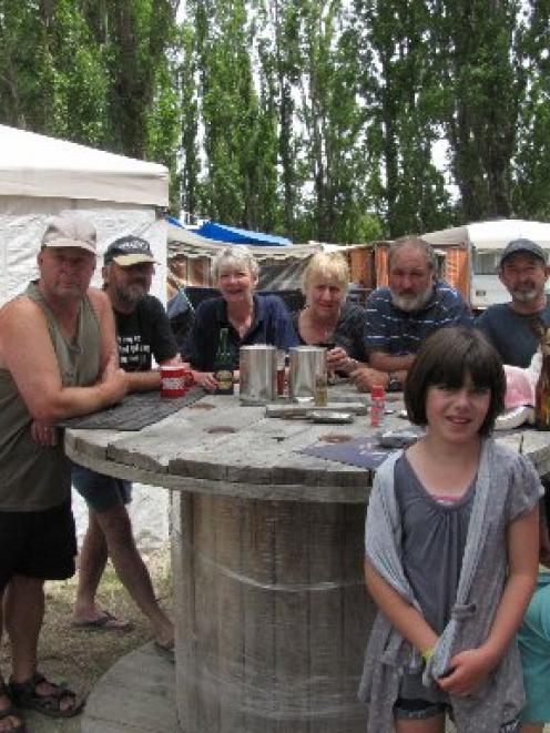 From left: Veronica and Ian Richardson, Robert, Janice, Yvonne and Errol Ludlow, and Alan and Ann...