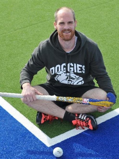 Gabriel Rawcliffe at the Dunedin Hockey Turf yesterday. PHOTO: CHRISTINE O'CONNOR