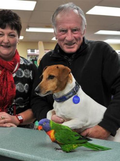 Gardens Vet and Pet Planet business manager Fiona Crutchley and vet and owner Russell Brown with...