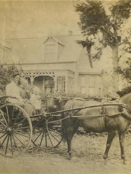 George Hay Gilroy and family at the homestead that new research indicates is the dwelling...