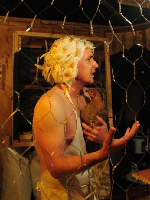 George Parker rehearses Ella and Susn at the Globe Theatre after being detained by police...