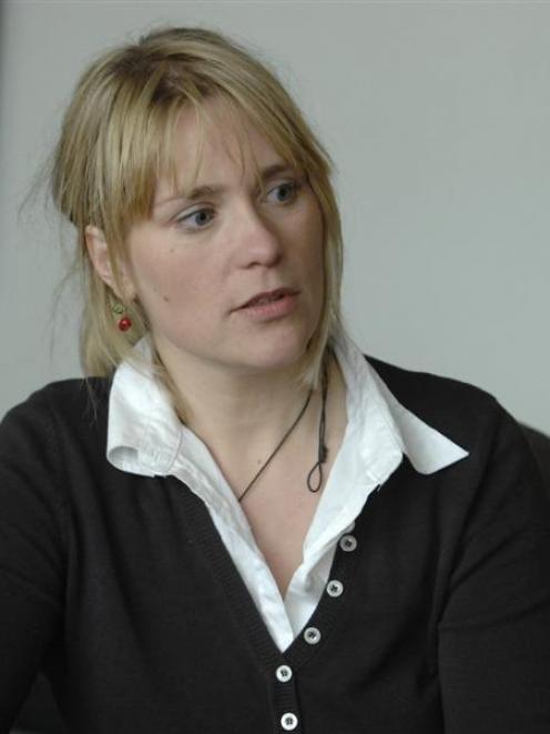 German woman Maja Gille in Dunedin this week. Photo from Otago Images.