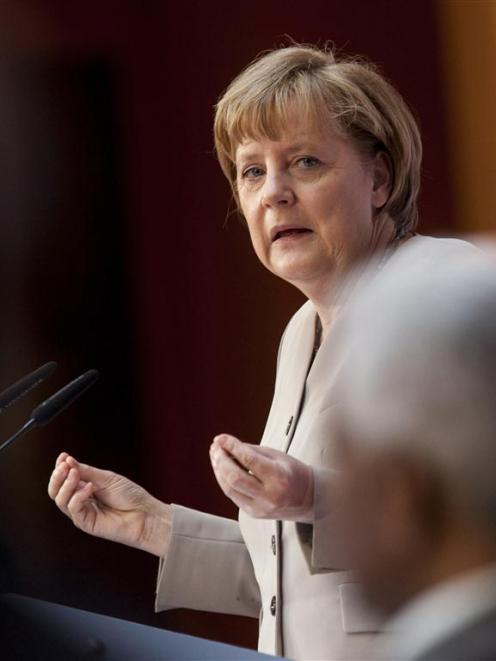 Germany's Chancellor Angela Merkel. REUTERS/Thomas Peter