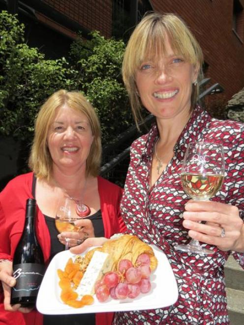 Gibbston Wine and Food Festival co-ordinator Julie Hughes (left) and Queenstown Resort College...