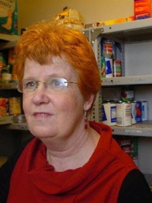 Presbyterian Support chief executive Gillian Bremner outside the agency's food bank. Photo by...