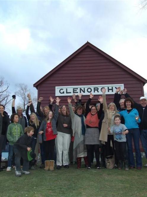 Glenorchy residents celebrate after yesterday's announcement the Milford Dart tunnel proposal had...