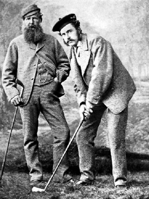 Golfing pioneers Old Tom Morris and Young Tom Morris about 1870-75. Photos by Gary Newkirk...