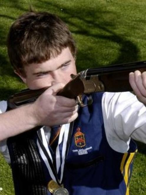 Grant Ramsay was judged the best overall shooter at the championships. Photo by Gregor Richardson.