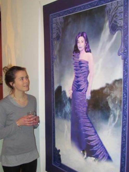 Hannah Mackie (21), originally of Oamaru, now of Dunedin, takes in Aqua Vitae at the Forrester...