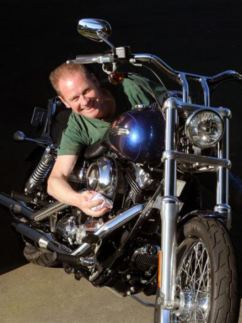 Harley Owners Group Deep South Kiwi Chapter member and national rally co-ordinator Kevin Moylan...