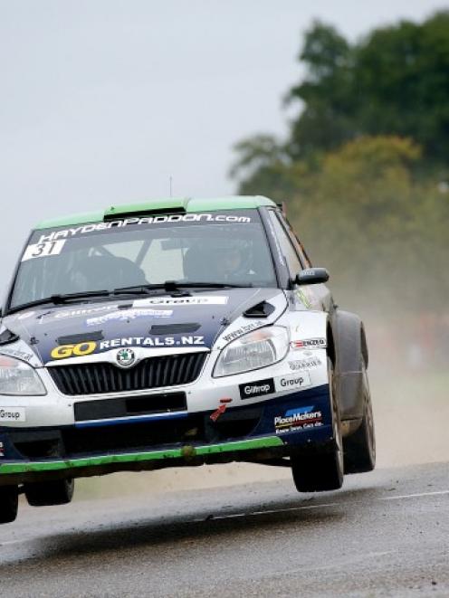 Hayden Paddon in action in Rally France before the crash that dashed his World Rally Championship...