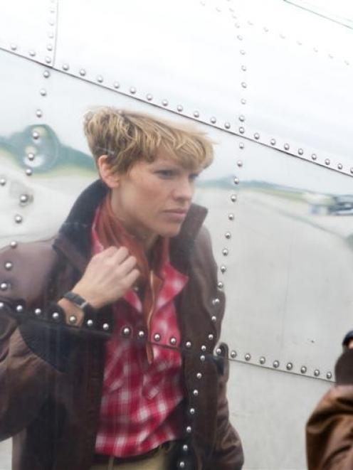 Hilary Swank as Amelia Earhart. Photo from Fox Searchlight Pictures.