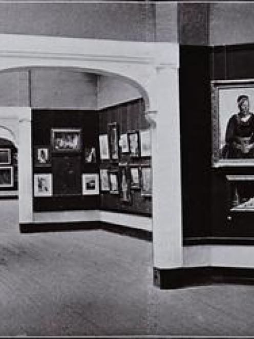 How art was displayed during the 1925-6 New Zealand and South Seas Exhibition. Photo supplied.