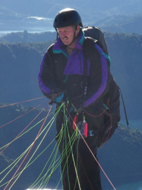 Howard Hudson took off from a hill near Picton in 'perfect' conditions on his second solo flight.