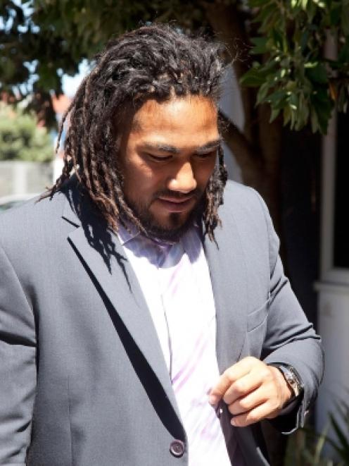 Hurricanes player Ma'a Nonu arrives at his Judicial Hearing at the NZRU offices in Wellington....