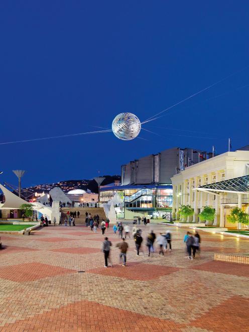 Ian Athfield's influence on Civic Square, Wellington. Photo by Grant Sheenan.