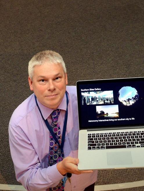 Ian Griffin earlier this year stands  at the site of the planetarium project at Otago Museum....